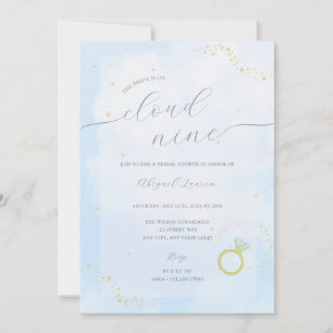 She's On Cloud Nine Bridal Shower Invitation