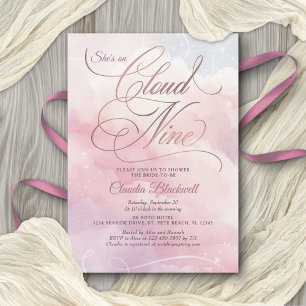 She's On Cloud Nine Bridal Shower Invitation