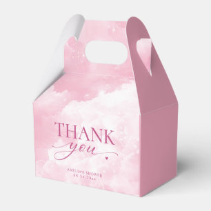 She's On Cloud Nine Pink Bridal Shower Favour Box