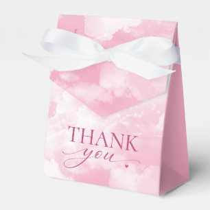 She's On Cloud Nine Pink Bridal Shower Favour Box