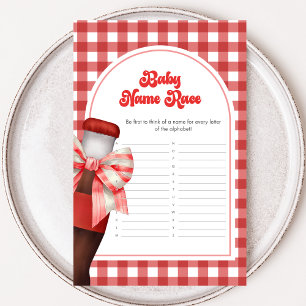 She's Ready to Pop Baby Shower Baby Name Race Game