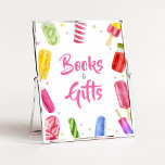 She's Ready to Pop Baby Shower Books and Gifts Poster<br><div class="desc">Make your event special with this Girl Baby Shower with our cute and lovely printable Books and Gifts Sign featuring adorable Popsicle Shower theme. Download,  personalise,  and create lasting memories with this perfect touch for your joyous celebration!

BS783</div>