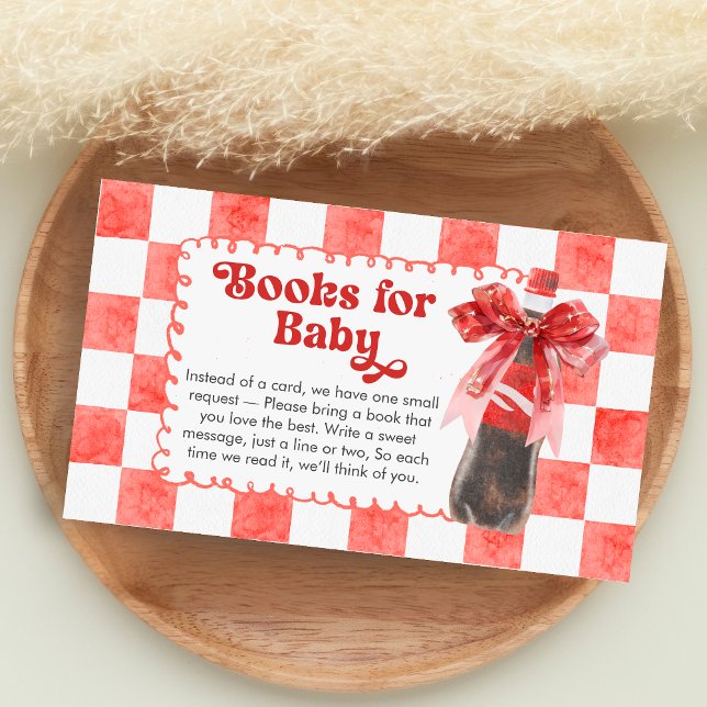 She's Ready to Pop Baby Shower Books for Baby Enclosure Card (She's Ready to Pop Cola Baby Shower Books for Baby)