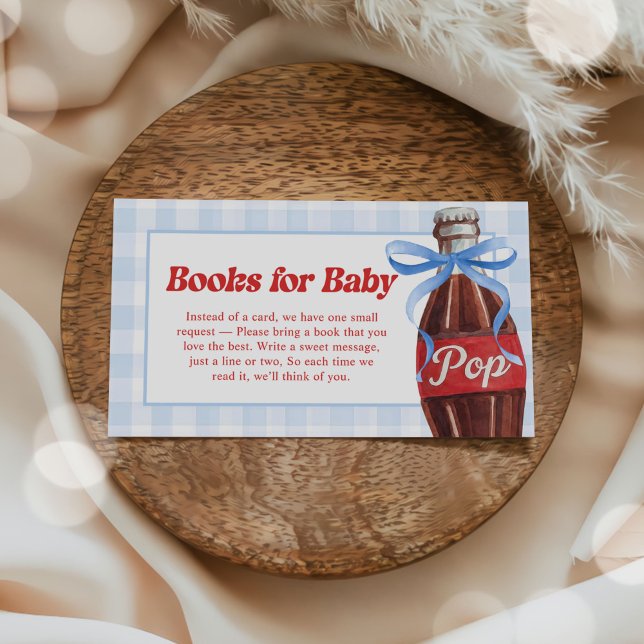 She's Ready to Pop Baby Shower Books for Baby Enclosure Card (Creator Uploaded)