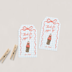 She's Ready To Pop Baby Shower Favour Tags