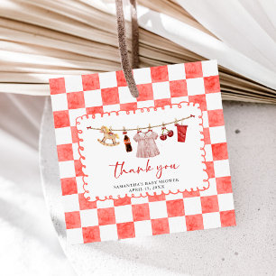 She's Ready to Pop Baby Shower Favour Tags