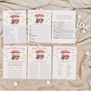 She's Ready to POP!  Baby Shower Game  Invitation