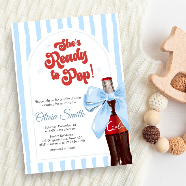She's Ready to Pop Baby Shower Invitation (She's Ready to Pop Baby Shower Invitation)