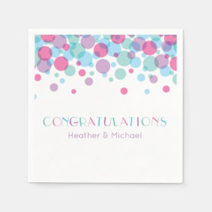 She's Ready to Pop Baby Shower Polka Dots Napkin