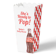 She's Ready to Pop Baby Shower Pop Corn Favour