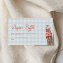 She's Ready To Pop Baby Shower Raffle Insert Card