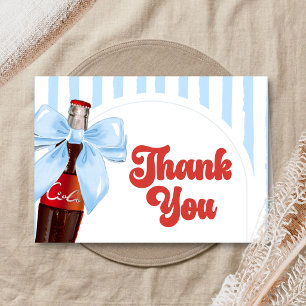 She's Ready to Pop Baby Shower Thank You Card