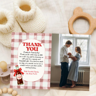 She's Ready to Pop Baby Shower Thank You Card