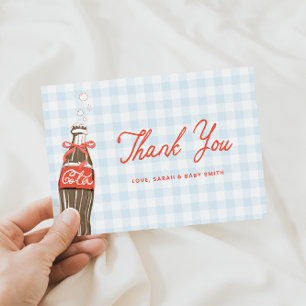 She's Ready To Pop Baby Shower Thank You Card