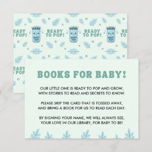 She's Ready to Pop Boho Blue Kawaii Soda Enclosure Card