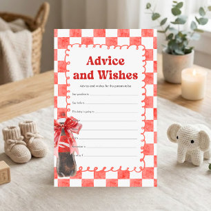 She's Ready to Pop Shower Advice and Wishes Game