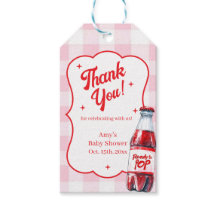 She's Ready to Pop Soda Baby Shower Gift Tags