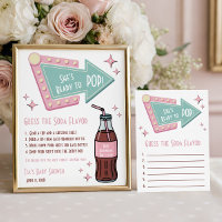 She's Ready to POP! Soda Baby Shower Guessing Game