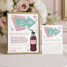 She's Ready to POP! Soda Baby Shower Guessing Game