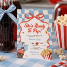 She's Ready To Pop Soda Cola Retro Baby Shower