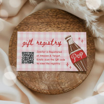 She's Ready to Pop Soda QR Code Gift Registry