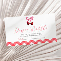 She's The Cherry On Top Baby Shower Diaper Raffle