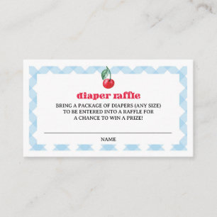 She's the Cherry On Top Baby Shower Enclosure Card