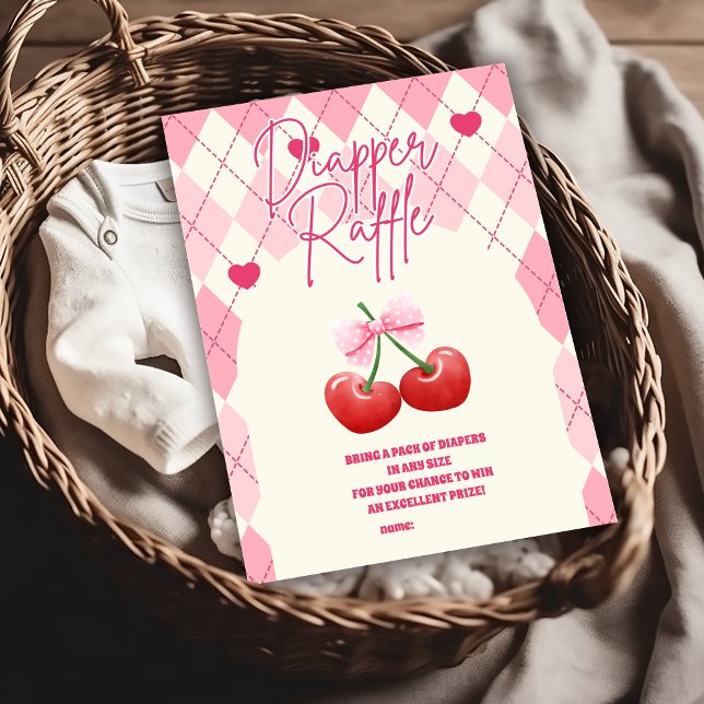 She's the Cherry on top Diapper Raffle Enclosure Card (Creator Uploaded)