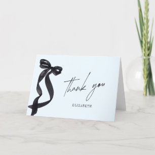 She's Tying the Knot Bow Bridal Shower Thank You Card