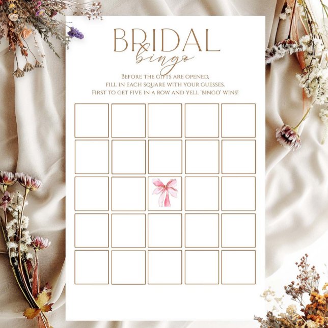 She's Tying The Knot Bridal Shower Bingo Game (Creator Uploaded)