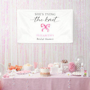 She's Tying the Knot Bridal Shower Custom Banner