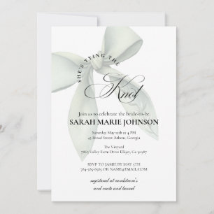 She's tying the knot Bridal Shower Invitation