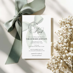 She's tying the knot Bridal Shower Invitation