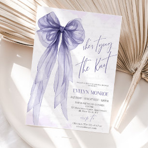 She's tying the knot Bridal shower  Invitation