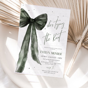 She's tying the knot Bridal shower  Invitation