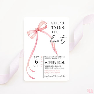 Shes Tying The Knot Bridal Shower Invitation