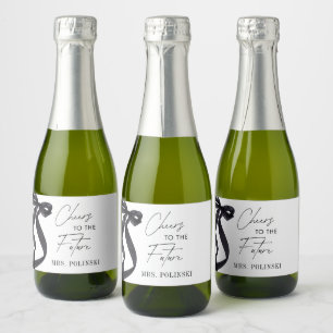 She's Tying the Knot Bridal Shower Party Favour Sparkling Wine Label
