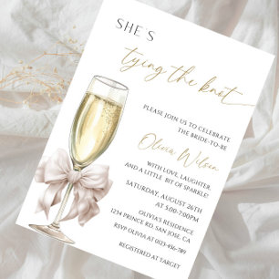 She's Tying the Knot Bridal Shower Party Invitation