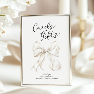 She's Tying the Knot Cards & Gifts Table Sign