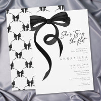 Shes Tying the Knot Chic Black Bow Bridal Shower