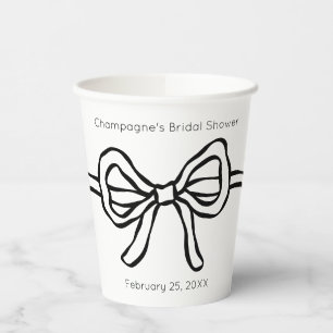 She's Tying The Knot Modern Bridal Shower Paper Cups