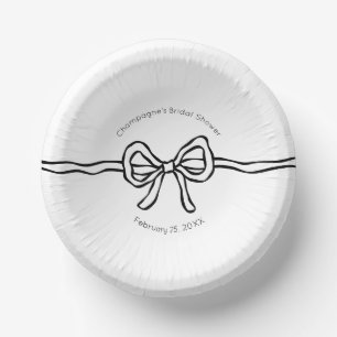 She's Tying The Knot Modern Bridal Shower Paper Plate