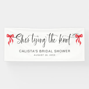 She's Tying the Knot Personalised Bridal Shower Banner