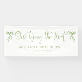 She's Tying the Knot Personalised Bridal Shower Banner