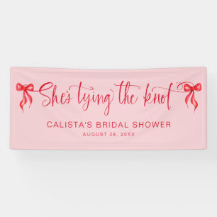 She's Tying the Knot Personalised Bridal Shower Banner