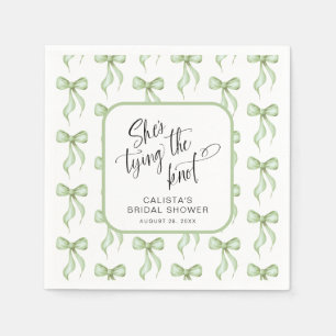 She's Tying the Knot Personalised Bridal Shower Napkin