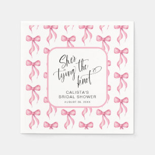 She's Tying the Knot Personalised Bridal Shower Napkin