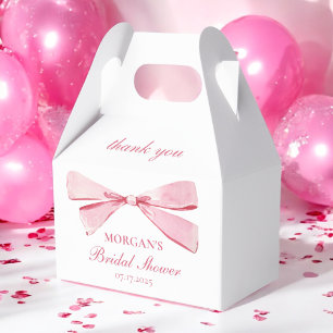 She's Tying The Knot Pink Bridal Shower  Favour Box