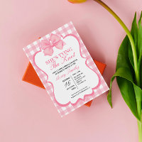 She's Tying the Knot Pink White Bridal Shower