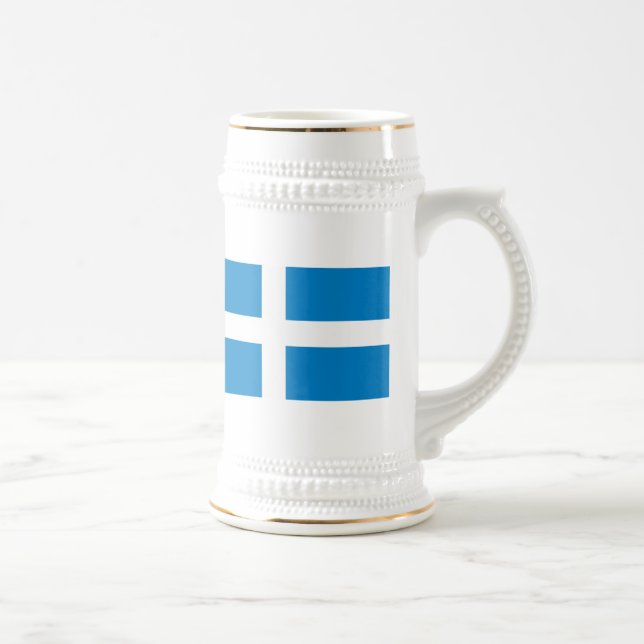 Shetland Flag Beer Stein (Right)